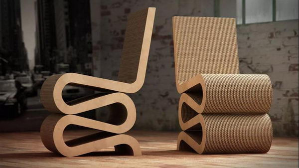 Кресло Wiggle Side Chair, дизайнер Фрэнк Гери, 1972
