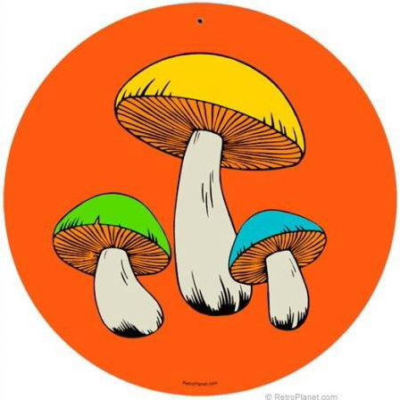 Принт с грибами