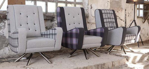 Современное кресло в стиле 70-х фабрики Domingo salotti, Италия